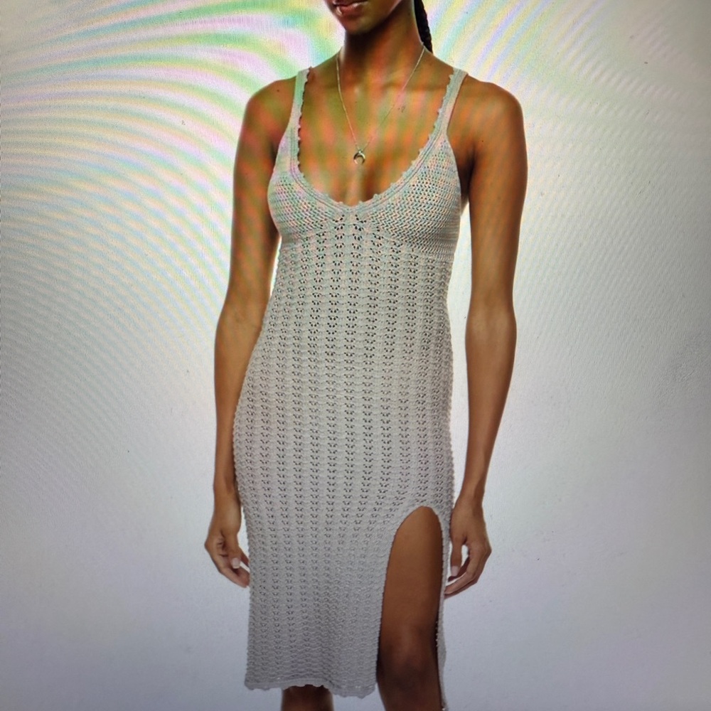 Wilfred Evie Midi Crochet Dress